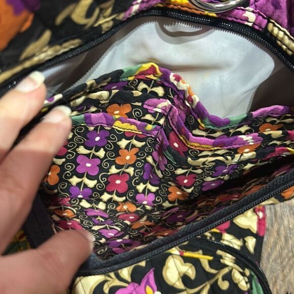 Vera Bradley Womens Multicolor Floral Allover Print Multiple Pockets Travel Bag - Picture 7 of 11